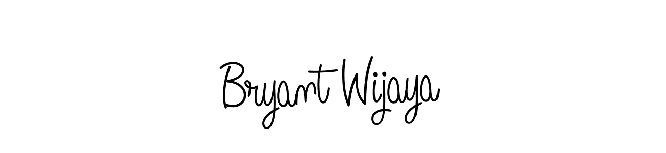 if you are searching for the best signature style for your name Bryant Wijaya. so please give up your signature search. here we have designed multiple signature styles  using Angelique-Rose-font-FFP. Bryant Wijaya signature style 5 images and pictures png