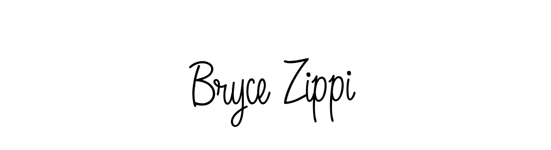 You should practise on your own different ways (Angelique-Rose-font-FFP) to write your name (Bryce Zippi) in signature. don't let someone else do it for you. Bryce Zippi signature style 5 images and pictures png