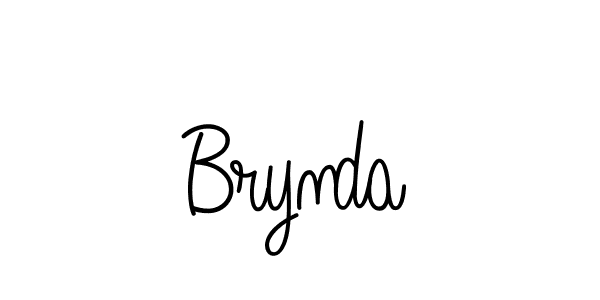 Create a beautiful signature design for name Brynda. With this signature (Angelique-Rose-font-FFP) fonts, you can make a handwritten signature for free. Brynda signature style 5 images and pictures png