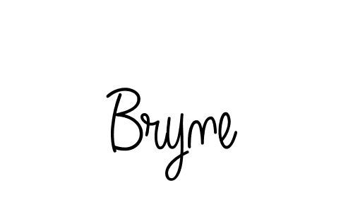 How to make Bryne name signature. Use Angelique-Rose-font-FFP style for creating short signs online. This is the latest handwritten sign. Bryne signature style 5 images and pictures png