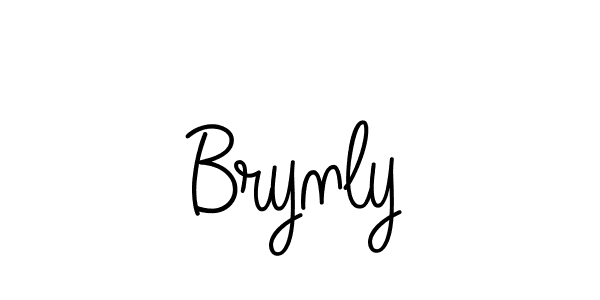 Make a beautiful signature design for name Brynly. With this signature (Angelique-Rose-font-FFP) style, you can create a handwritten signature for free. Brynly signature style 5 images and pictures png