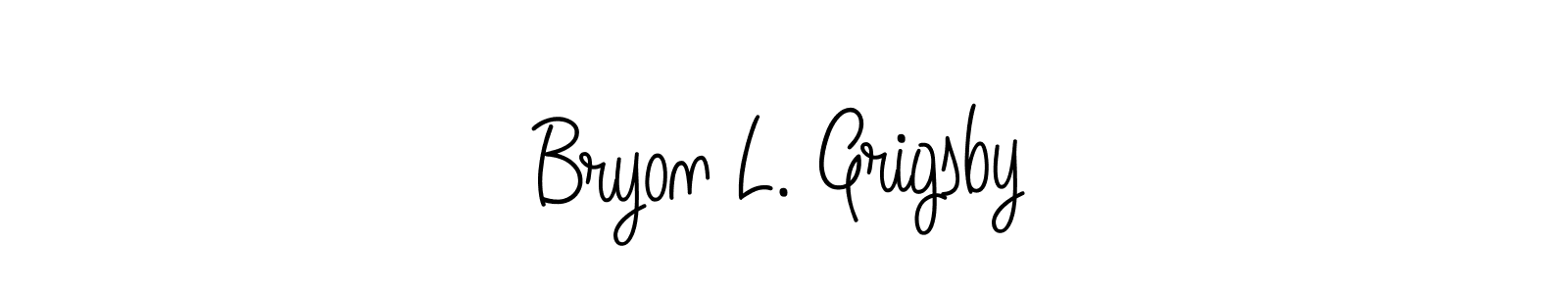 Make a beautiful signature design for name Bryon L. Grigsby. Use this online signature maker to create a handwritten signature for free. Bryon L. Grigsby signature style 5 images and pictures png