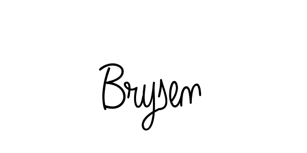 You should practise on your own different ways (Angelique-Rose-font-FFP) to write your name (Brysen) in signature. don't let someone else do it for you. Brysen signature style 5 images and pictures png