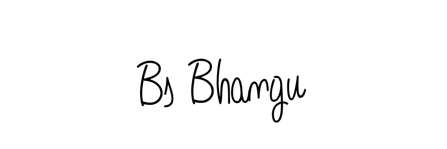 The best way (Angelique-Rose-font-FFP) to make a short signature is to pick only two or three words in your name. The name Bs Bhangu include a total of six letters. For converting this name. Bs Bhangu signature style 5 images and pictures png
