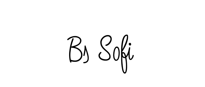 You should practise on your own different ways (Angelique-Rose-font-FFP) to write your name (Bs Sofi) in signature. don't let someone else do it for you. Bs Sofi signature style 5 images and pictures png
