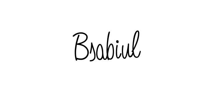 Also You can easily find your signature by using the search form. We will create Bsabiul name handwritten signature images for you free of cost using Angelique-Rose-font-FFP sign style. Bsabiul signature style 5 images and pictures png