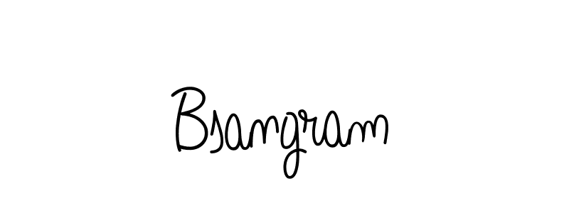 How to make Bsangram signature? Angelique-Rose-font-FFP is a professional autograph style. Create handwritten signature for Bsangram name. Bsangram signature style 5 images and pictures png