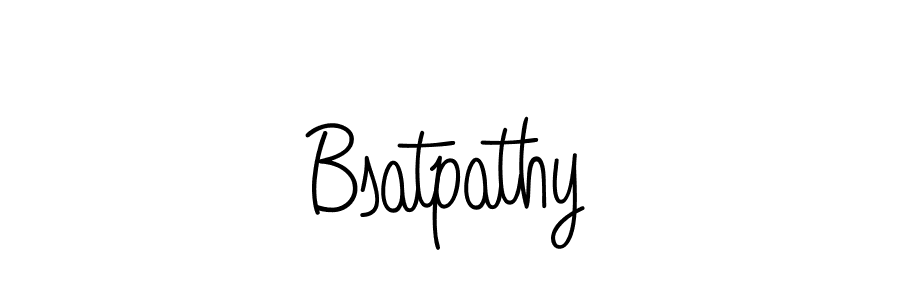 Also we have Bsatpathy name is the best signature style. Create professional handwritten signature collection using Angelique-Rose-font-FFP autograph style. Bsatpathy signature style 5 images and pictures png