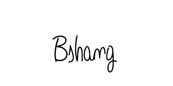 Design your own signature with our free online signature maker. With this signature software, you can create a handwritten (Angelique-Rose-font-FFP) signature for name Bshang. Bshang signature style 5 images and pictures png