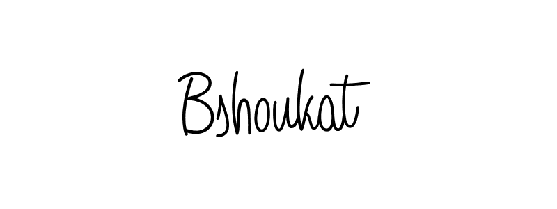 Make a beautiful signature design for name Bshoukat. With this signature (Angelique-Rose-font-FFP) style, you can create a handwritten signature for free. Bshoukat signature style 5 images and pictures png
