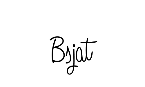 Make a beautiful signature design for name Bsjat. With this signature (Angelique-Rose-font-FFP) style, you can create a handwritten signature for free. Bsjat signature style 5 images and pictures png