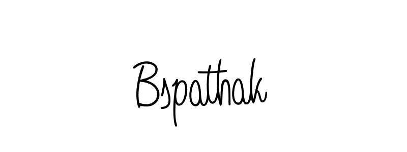 How to make Bspathak name signature. Use Angelique-Rose-font-FFP style for creating short signs online. This is the latest handwritten sign. Bspathak signature style 5 images and pictures png