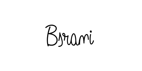 Design your own signature with our free online signature maker. With this signature software, you can create a handwritten (Angelique-Rose-font-FFP) signature for name Bsrani. Bsrani signature style 5 images and pictures png