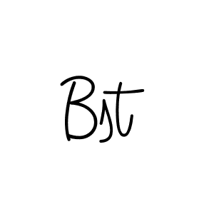 How to Draw Bst signature style? Angelique-Rose-font-FFP is a latest design signature styles for name Bst. Bst signature style 5 images and pictures png
