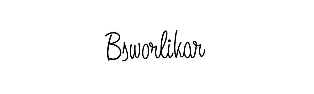 Design your own signature with our free online signature maker. With this signature software, you can create a handwritten (Angelique-Rose-font-FFP) signature for name Bsworlikar. Bsworlikar signature style 5 images and pictures png