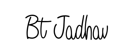 Master the art of signing with Bt Jadhav written in fluent Angelique-Rose-font-FFP script. A great template to practice and refine your handwriting. Bt Jadhav signature style 5 images and pictures png