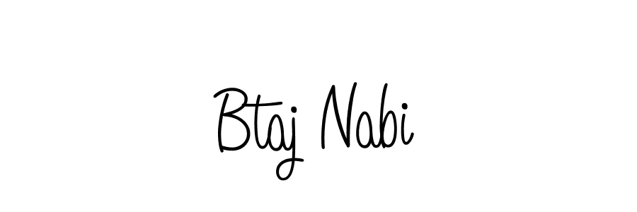 Design your own signature with our free online signature maker. With this signature software, you can create a handwritten (Angelique-Rose-font-FFP) signature for name Btaj Nabi. Btaj Nabi signature style 5 images and pictures png