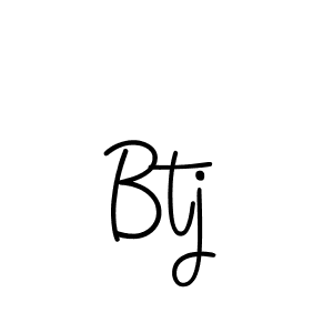 The best way (Angelique-Rose-font-FFP) to make a short signature is to pick only two or three words in your name. The name Btj include a total of six letters. For converting this name. Btj signature style 5 images and pictures png
