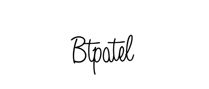 Use a signature maker to create a handwritten signature online. With this signature software, you can design (Angelique-Rose-font-FFP) your own signature for name Btpatel. Btpatel signature style 5 images and pictures png