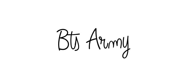 How to make Bts Army name signature. Use Angelique-Rose-font-FFP style for creating short signs online. This is the latest handwritten sign. Bts Army signature style 5 images and pictures png