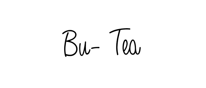 Make a beautiful signature design for name Bu- Tea. With this signature (Angelique-Rose-font-FFP) style, you can create a handwritten signature for free. Bu- Tea signature style 5 images and pictures png