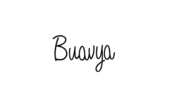 Buavya stylish signature style. Best Handwritten Sign (Angelique-Rose-font-FFP) for my name. Handwritten Signature Collection Ideas for my name Buavya. Buavya signature style 5 images and pictures png