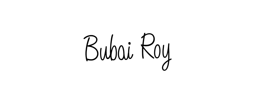 Make a beautiful signature design for name Bubai Roy. With this signature (Angelique-Rose-font-FFP) style, you can create a handwritten signature for free. Bubai Roy signature style 5 images and pictures png
