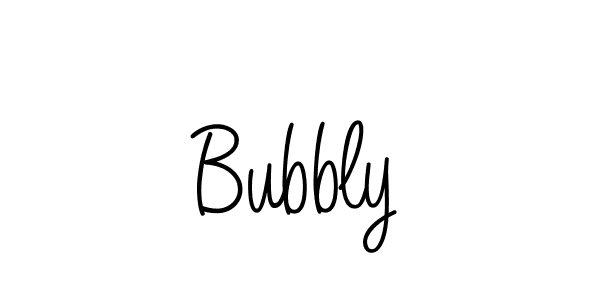 The best way (Angelique-Rose-font-FFP) to make a short signature is to pick only two or three words in your name. The name Bubbly include a total of six letters. For converting this name. Bubbly signature style 5 images and pictures png