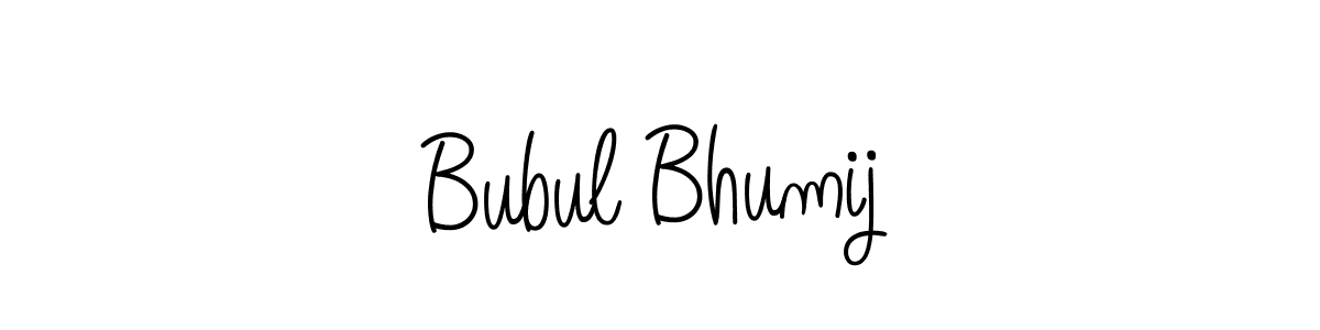 How to make Bubul Bhumij signature? Angelique-Rose-font-FFP is a professional autograph style. Create handwritten signature for Bubul Bhumij name. Bubul Bhumij signature style 5 images and pictures png