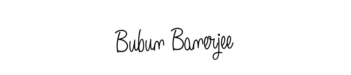 Create a beautiful signature design for name Bubun Banerjee. With this signature (Angelique-Rose-font-FFP) fonts, you can make a handwritten signature for free. Bubun Banerjee signature style 5 images and pictures png
