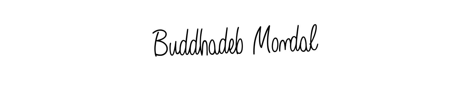 How to make Buddhadeb Mondal name signature. Use Angelique-Rose-font-FFP style for creating short signs online. This is the latest handwritten sign. Buddhadeb Mondal signature style 5 images and pictures png