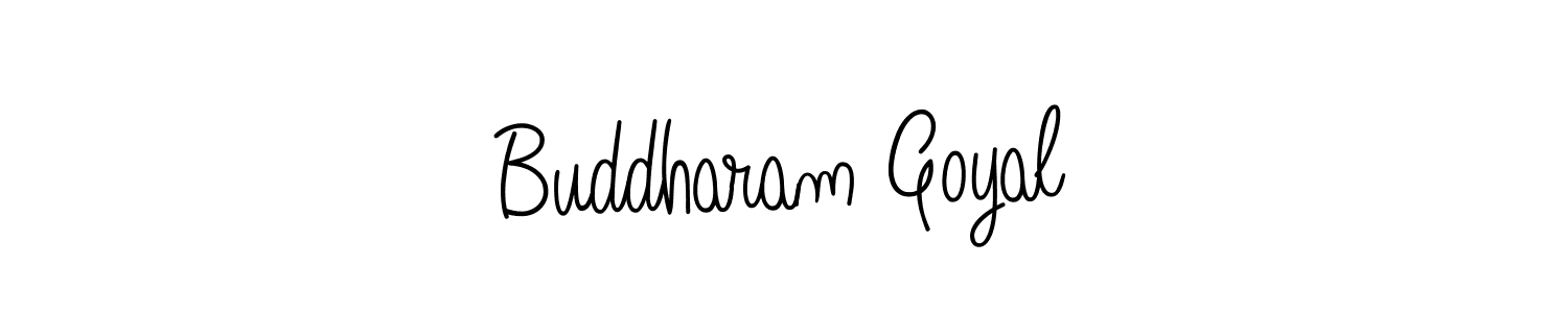 Design your own signature with our free online signature maker. With this signature software, you can create a handwritten (Angelique-Rose-font-FFP) signature for name Buddharam Goyal. Buddharam Goyal signature style 5 images and pictures png