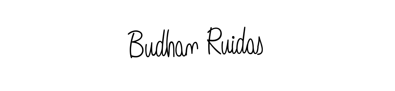 Design your own signature with our free online signature maker. With this signature software, you can create a handwritten (Angelique-Rose-font-FFP) signature for name Budhan Ruidas. Budhan Ruidas signature style 5 images and pictures png