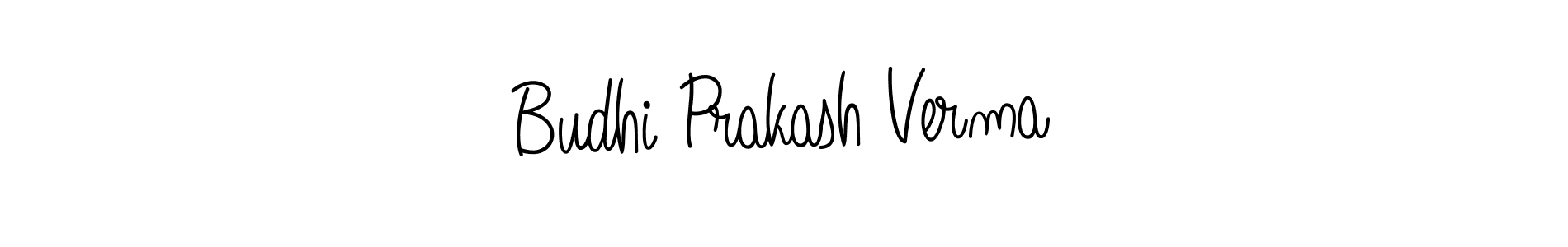 Make a beautiful signature design for name Budhi Prakash Verma. With this signature (Angelique-Rose-font-FFP) style, you can create a handwritten signature for free. Budhi Prakash Verma signature style 5 images and pictures png