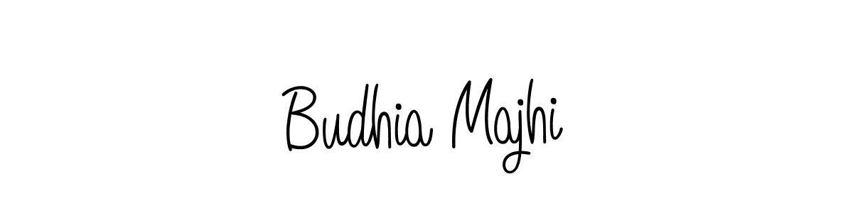 Budhia Majhi stylish signature style. Best Handwritten Sign (Angelique-Rose-font-FFP) for my name. Handwritten Signature Collection Ideas for my name Budhia Majhi. Budhia Majhi signature style 5 images and pictures png
