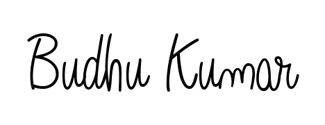 A stylish, flowing autograph style designed for name Budhu Kumar using Angelique-Rose-font-FFP typography. Perfect for digital creative projects. Budhu Kumar signature style 5 images and pictures png