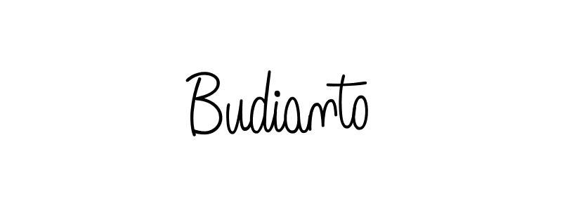 Make a beautiful signature design for name Budianto. With this signature (Angelique-Rose-font-FFP) style, you can create a handwritten signature for free. Budianto signature style 5 images and pictures png