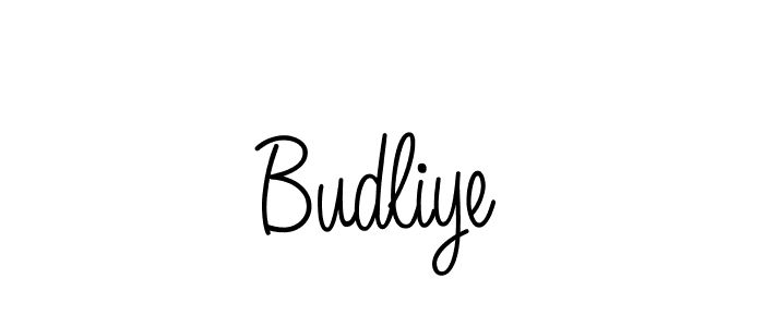 Design your own signature with our free online signature maker. With this signature software, you can create a handwritten (Angelique-Rose-font-FFP) signature for name Budliye. Budliye signature style 5 images and pictures png