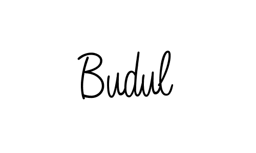 The best way (Angelique-Rose-font-FFP) to make a short signature is to pick only two or three words in your name. The name Budul include a total of six letters. For converting this name. Budul signature style 5 images and pictures png