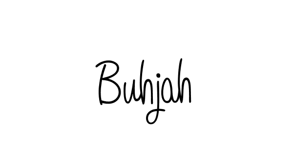 You should practise on your own different ways (Angelique-Rose-font-FFP) to write your name (Buhjah) in signature. don't let someone else do it for you. Buhjah signature style 5 images and pictures png
