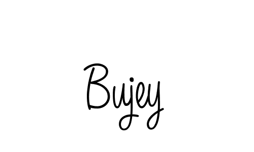 You should practise on your own different ways (Angelique-Rose-font-FFP) to write your name (Bujey) in signature. don't let someone else do it for you. Bujey signature style 5 images and pictures png