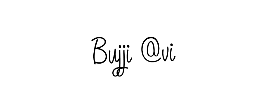 The best way (Angelique-Rose-font-FFP) to make a short signature is to pick only two or three words in your name. The name Bujji @vi include a total of six letters. For converting this name. Bujji @vi signature style 5 images and pictures png