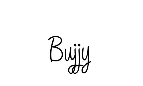 How to make Bujjy name signature. Use Angelique-Rose-font-FFP style for creating short signs online. This is the latest handwritten sign. Bujjy signature style 5 images and pictures png