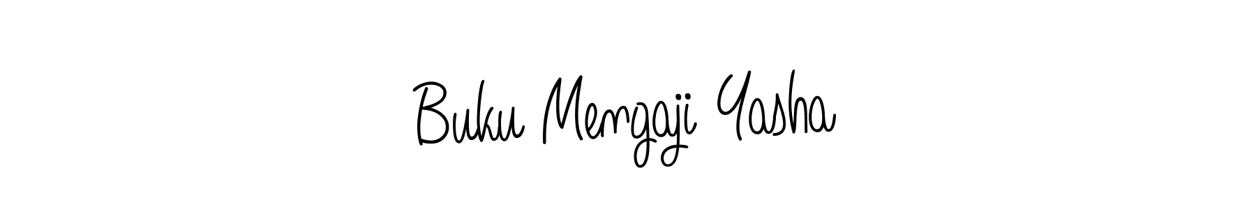 How to Draw Buku Mengaji Yasha signature style? Angelique-Rose-font-FFP is a latest design signature styles for name Buku Mengaji Yasha. Buku Mengaji Yasha signature style 5 images and pictures png