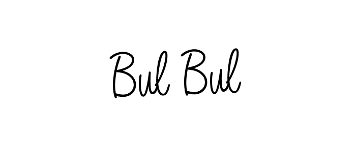 Make a beautiful signature design for name Bul Bul. With this signature (Angelique-Rose-font-FFP) style, you can create a handwritten signature for free. Bul Bul signature style 5 images and pictures png