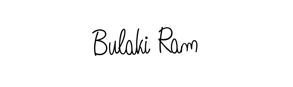 Make a beautiful signature design for name Bulaki Ram. With this signature (Angelique-Rose-font-FFP) style, you can create a handwritten signature for free. Bulaki Ram signature style 5 images and pictures png