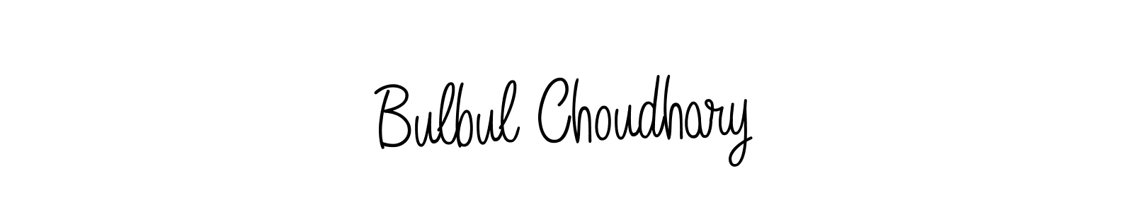 Make a beautiful signature design for name Bulbul Choudhary. With this signature (Angelique-Rose-font-FFP) style, you can create a handwritten signature for free. Bulbul Choudhary signature style 5 images and pictures png