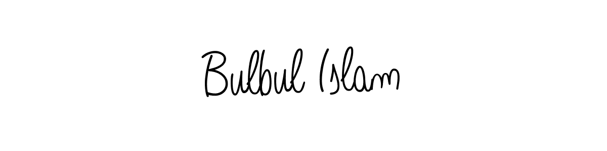 The best way (Angelique-Rose-font-FFP) to make a short signature is to pick only two or three words in your name. The name Bulbul Islam include a total of six letters. For converting this name. Bulbul Islam signature style 5 images and pictures png