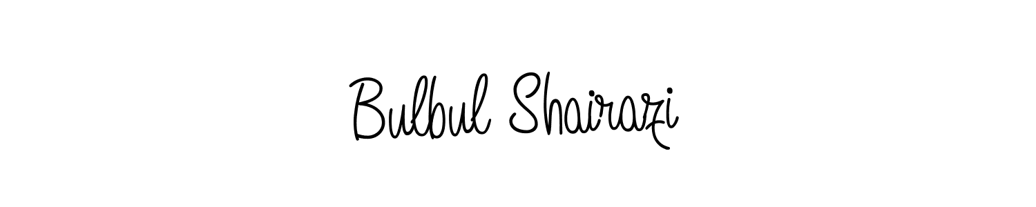 Similarly Angelique-Rose-font-FFP is the best handwritten signature design. Signature creator online .You can use it as an online autograph creator for name Bulbul Shairazi. Bulbul Shairazi signature style 5 images and pictures png
