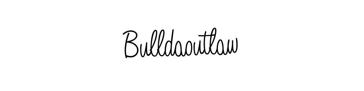 Design your own signature with our free online signature maker. With this signature software, you can create a handwritten (Angelique-Rose-font-FFP) signature for name Bulldaoutlaw. Bulldaoutlaw signature style 5 images and pictures png